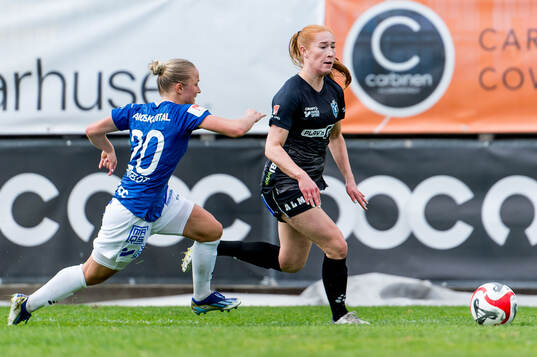 Trelleborgs Lova Sternfeldt och Växjö DFFs Tilde Johansson