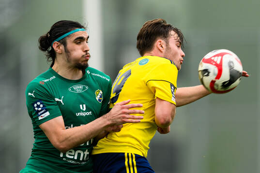 Ljungskiles Mehmet Uzel och Ängelholms Johan Gudmundsson