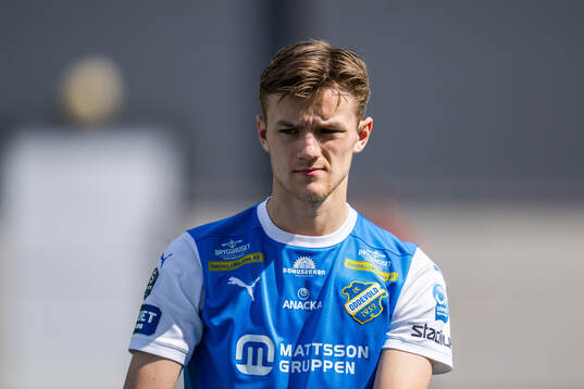 IK Oddevolds Gustav Forssell vid line-up