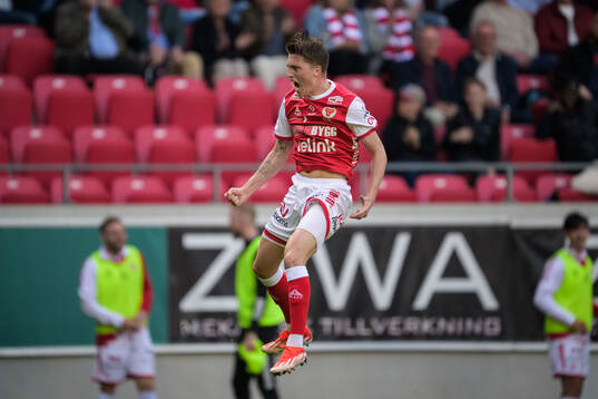 Kalmars Kevin Jensen jublar efter 2-2