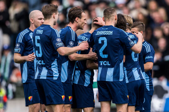 Djurgårdens Samuel Leach Holm jublar