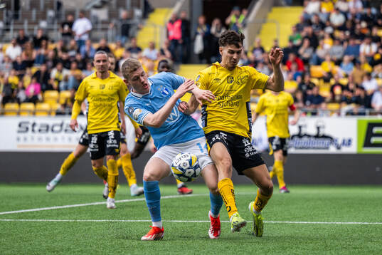 Malmö FFs Sebastian Jörgensen och Elfsborgs Camil Jebara