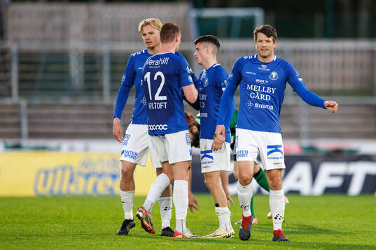 Trelleborgs spelare jublar