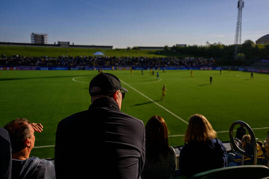 Fredrik Reinfeldt, Ordförande svenska fotbollsförbundet på läktaren