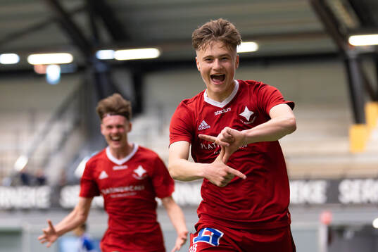 IFK Norrköpings Åke Andersson jublar