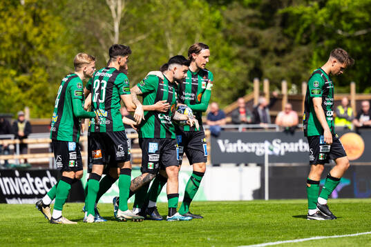 Varbergs Diego Montiel jublar efter 1-1