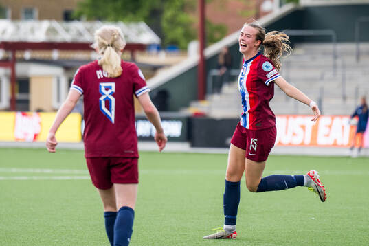 Elle Ulstein of Norway celebrates after scoring 2-0