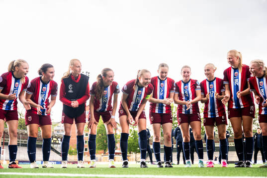 Players of Norway with Tuva Olaussen Sagen (m) celebrate