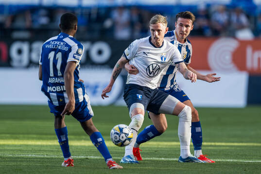 Malmö FFs Søren Rieks och IFK Göteborgs Anders Trondsen