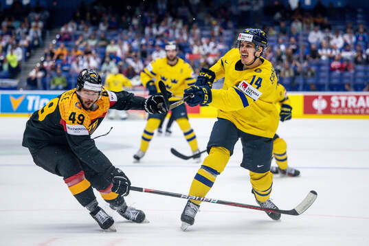 Lukas Kalble of Germany and Joel Eriksson Ek of Sweden
