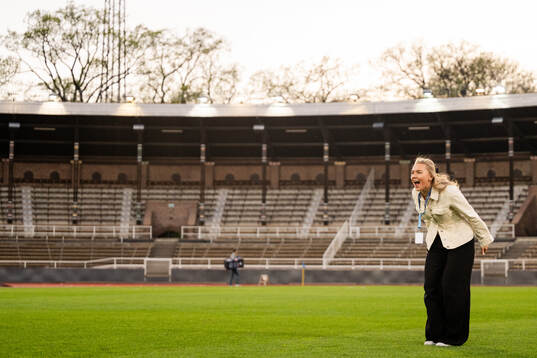Djurgårdens Louise Hvarfner jublar