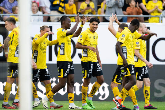 Elfsborgs Ahmed Qasem jublar efter 5-0