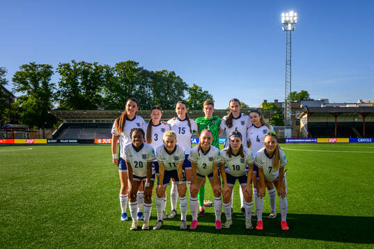 Starting eleven of England