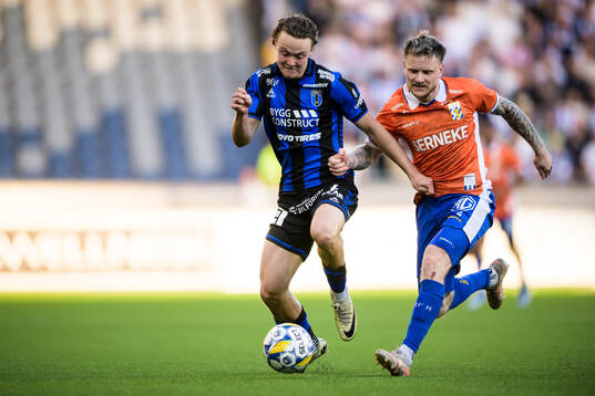 Sirius Herman Sjögrell och IFK Göteborgs Mattias Johansson