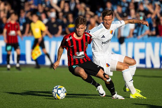 Brommapojkarnas Wilmer Odefalk och Djurgårdens Samuel