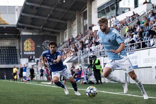 GIF Sundsvalls Marcelo Palomino och Gefles Niclas Håkansson