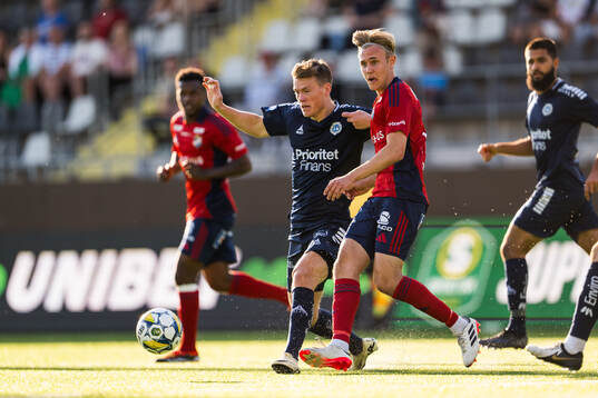 Utsiktens Albin Skoglund och Östers Adam Herdonsson