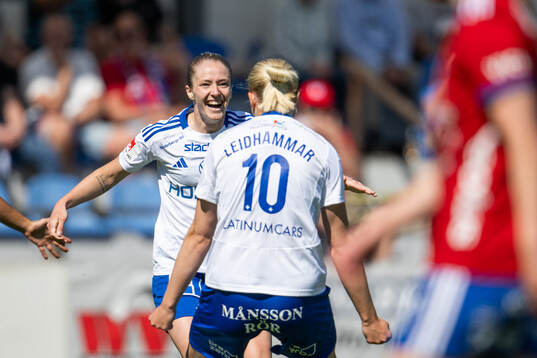IFK Norrköpings Sabina Ravnell jublar