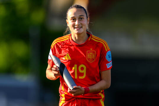 Alba Cerrato of Spain is awarded Player of the tournament