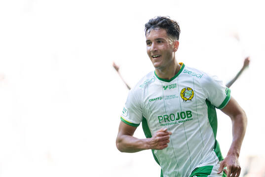 Hammarbys Deniz Gul jublar efter 2-0
