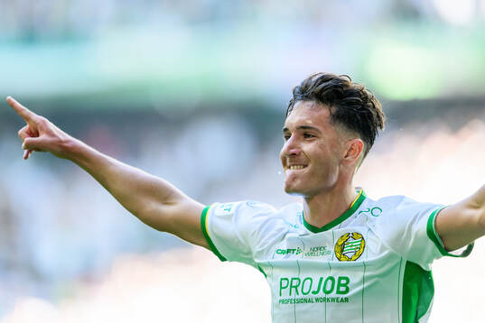 Hammarbys Deniz Gul jublar efter 2-0