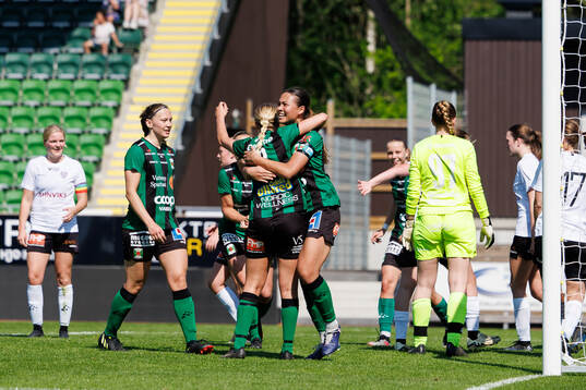 Varbergs Matilda Mårtensson jublar