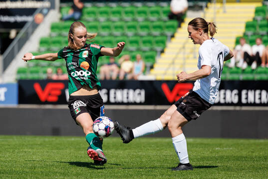 Varbergs Mollie Josefsson och Valders Cecilia Larsson