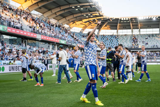 IFK Göteborgs Gustaf Norlin jublar