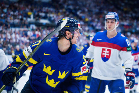 Isac Lundeström of Sweden celebrates
