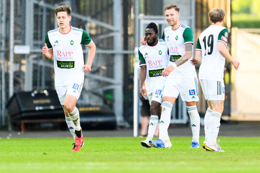 Skövde AIKs Mamudu Moro jublar