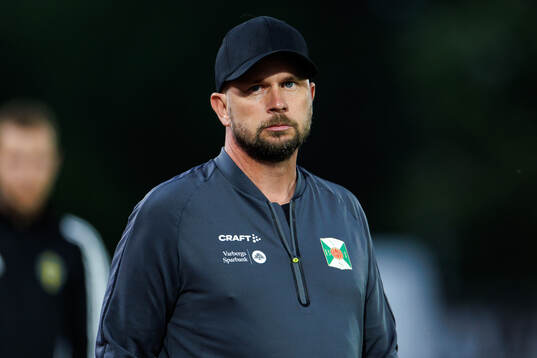 Varbergs tränare Tobias Linderoth