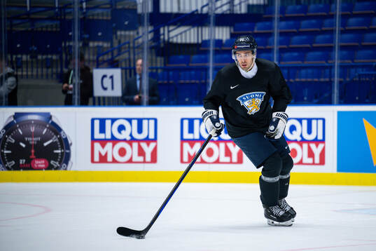 Ahti Oksanen of Finland at a practice session