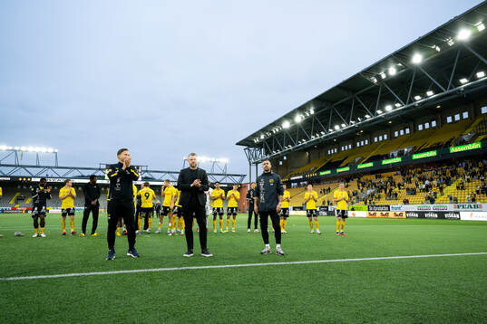 Elfsborgs manager Jimmy Thelin, assisterande tränare Emir