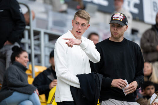 Före detta Elfsborgs spelarna Alexander Bernhardsson och