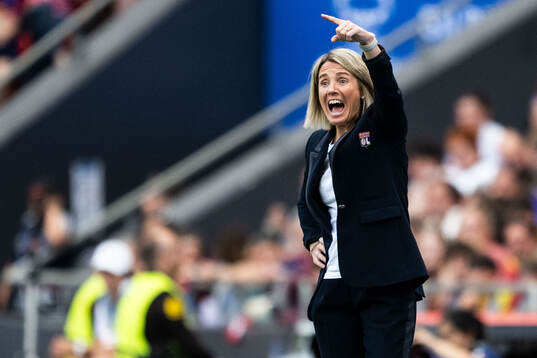 Head coach Sonia Bompastor of Lyon