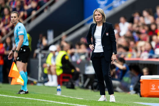 Head coach Sonia Bompastor of Lyon