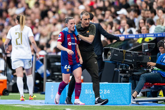 Ona Batlle of Barcelona in pain