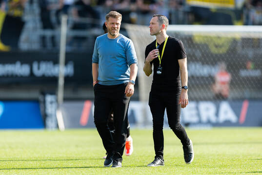 Häckens tränare Pål Arne Johansen och sportchef Martin