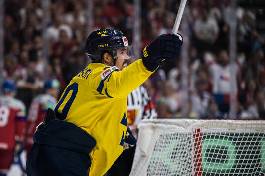 Marcus Johansson of Sweden celebrates