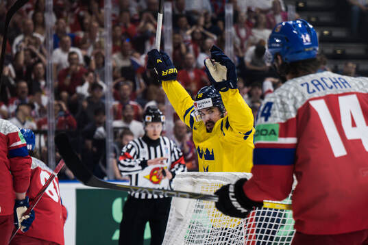 Marcus Johansson of Sweden celebrates