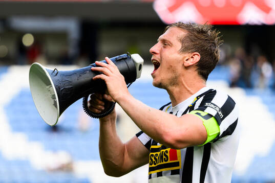 Landskronas Philip Andersson jublar