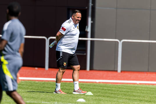 Östersunds huvudtränare Magnus Powell