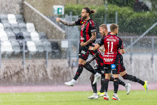 Östersunds Ali Suljic jublar