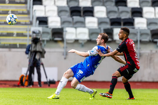 IK Oddevolds Noa Bernhardtz och Östersunds Erick Brendon