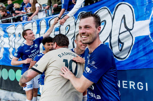 Trelleborgs Nicolas Mortensen jublar