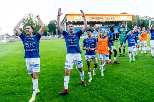 Trelleborgs spelare jublar