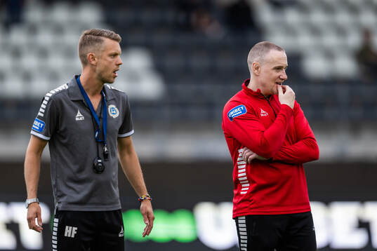 Utsiktens assisterande tränare Henrik Fridolvsson och