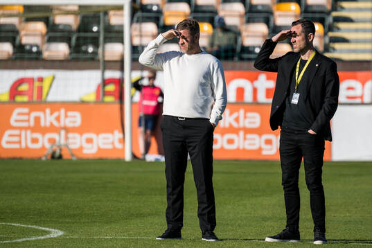 Häckens tränare Pål Arne Johansen och sportchef Martin