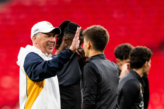 Head coach Carlo Ancelotti of Real Madrid