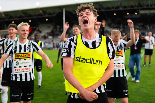 Landskronas Max Nilsson jublar efter slutsignalen
